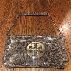 Tory Burch Snakeskin Pattern Leather Bag